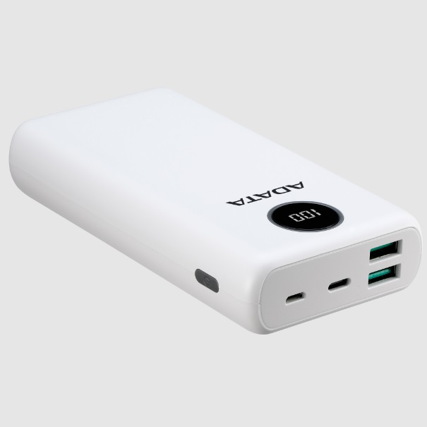 POWER BANK ADATA DIGITAL AP20000QCD-DGT-CWH BLANCO 20000 mAh AP20000QCD-DGT-CWH - AP20000QCD-DGT-CWH