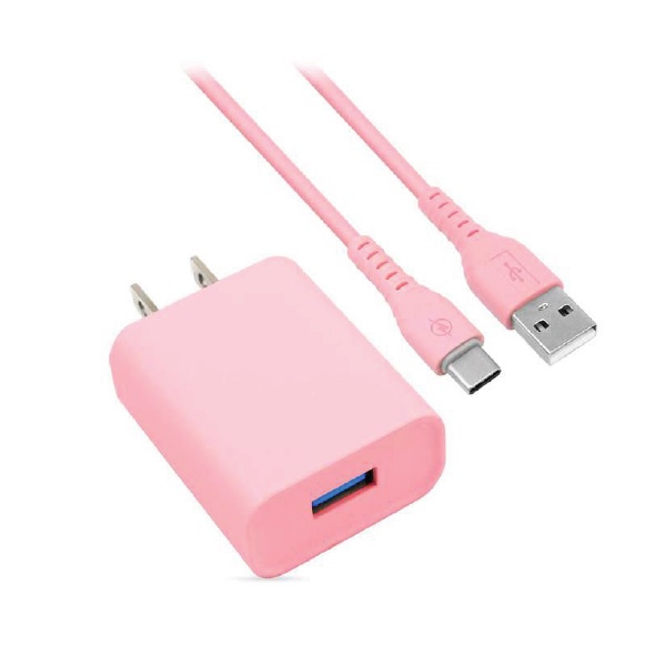 CARGADOR BROBOTIX 6001332 COMBO CARGA RÁPIDA CARGADOR USB V3.0 CABLE USB TIPO C. EDICIÓN ESPECIAL PINK 6001332 Brobotix - BROBOTIX