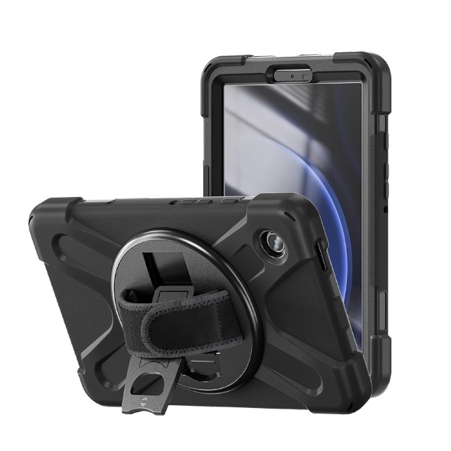 Funda BROBOTIX 6006597 FUNDA PROTECTOR C/CORREA USO RUDO GIRO 360º P/SAMSUNG GALAXY A9 8.7 PULGADAS C/MICA X110/115/117 BROBOTIX 6006597 - 6006597