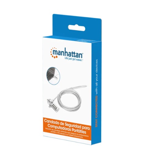 Candado MANHATTAN 440448 440448 CANDADO DE COMBINACION PARA LAPTOP - 440448