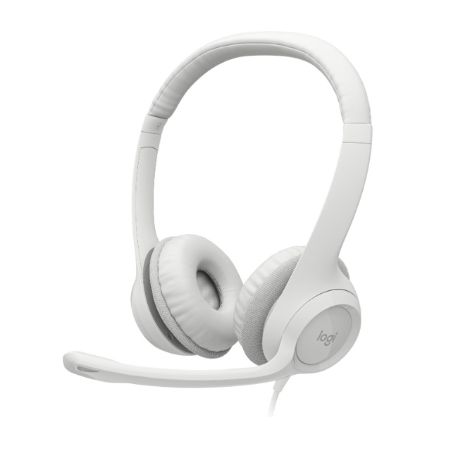 Logitech H390 Auriculares Alámbrico Diadema Oficina/Centro De Llamadas USB Tipo A Blanco 981-001285 - Logitech