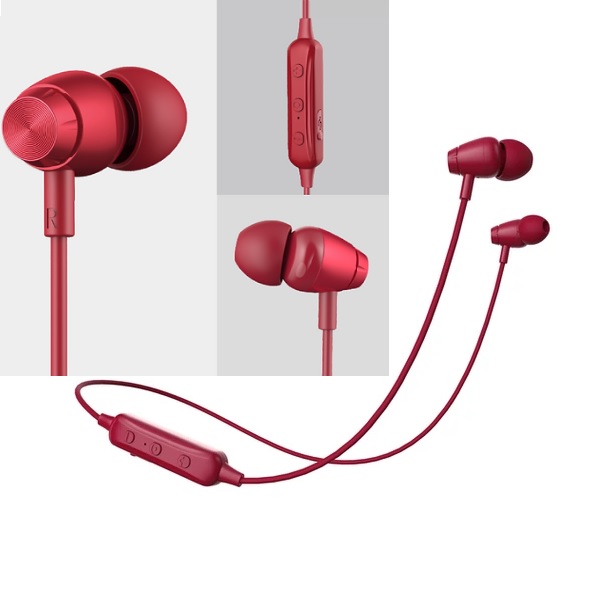 Audifonos Naceb Bluetooth Manos Libres 50Hz 156Khz Rojo Na 0314R - NA-0314R