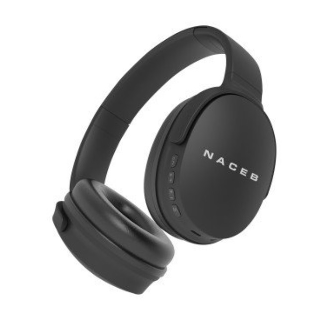 Audifonos Diadema Naceb Alambrico/Inalambrico 3.5mm con Microfono Bluetooth Negro UPC  - NA-0319