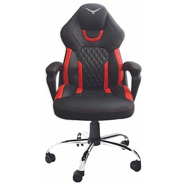 Silla gamer Naceb tank ngo/rojo piel sint/vinil altura y respaldo ajustable  NA-0913 - NA-0913