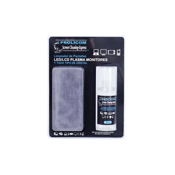 Limpiador Prolicom Pantallas LED/LCD y Monitores 150ml - ICOM