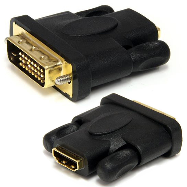 ADAPTADOR STARTECH HDMI A DVI - DVI-D MACHO - HDMI HEMBRA - CONVERTIDOR - NEGRO  HDMIDVIFM - HDMIDVIFM