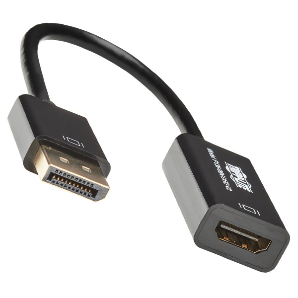 P136-06N-UHD-V2 Adaptador Convertidor Activo de Video DisplayPort a HDMI 4K DP ver 12 TrippLite P136-06N-UHD-V2  P136-06N-UHD-V2