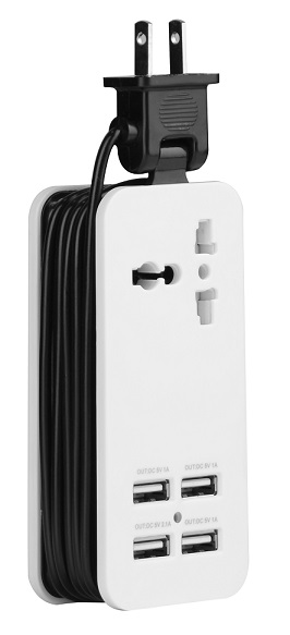 ADAPTADOR CONTACTO NACEB NA-0705 MULTIPUERTOSUSB4SOCKET1500 W - NACEB TECHNOLOGY