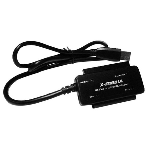 ADAPTADOR USB 3.0 PARA DISCO EXT SATA/IDE XMEDIA UB-3235S-OTB UPC 850390003392 - X-MEDIA