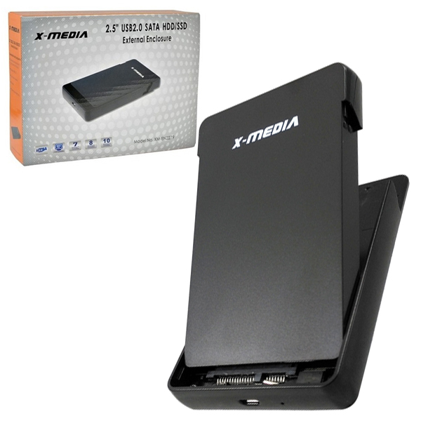 KIT P/CREAR HD 2.5 EXTERNO USB 2.0 SATA SDD 7.0 & 9.5 CLIP ON  XMEDIA EN2279 UPC 850390003736 - X-MEDIA