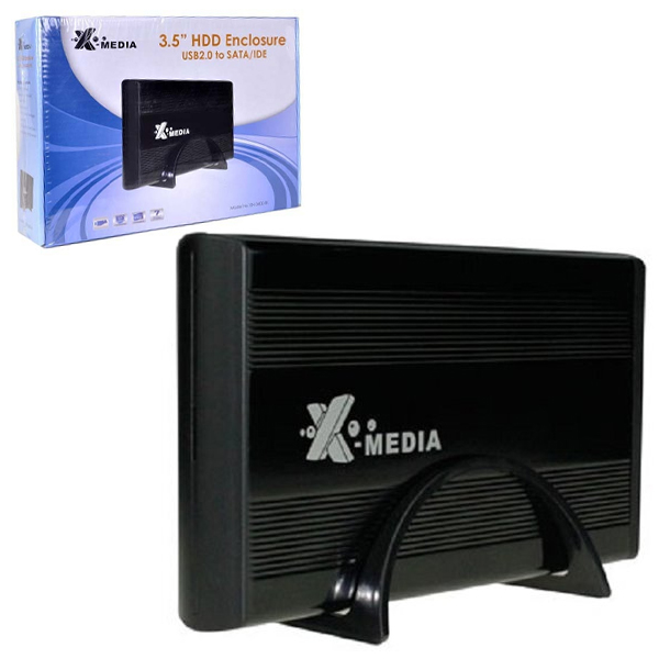 KIT P/CREAR HD 3.5 EXTERNO USB S-ATA/IDE NEGRO XMEDIA EN-3451-BK UPC 850390003118 - X-MEDIA