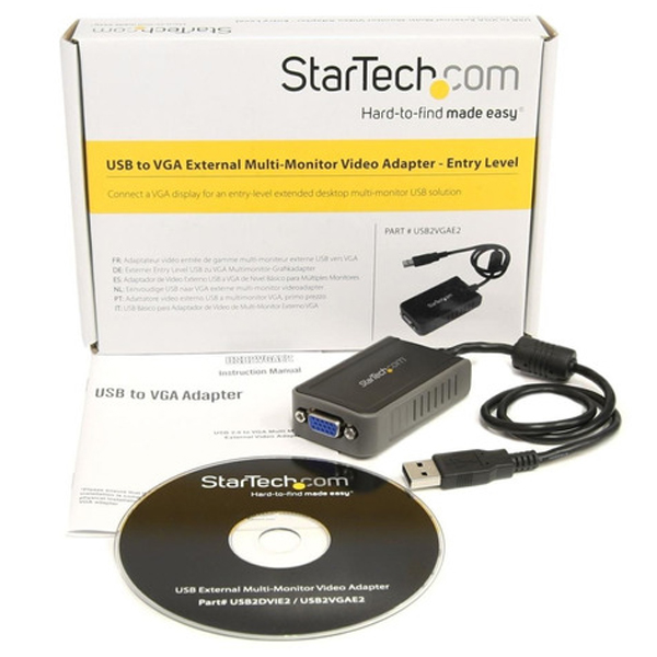 USB2VGAE2 ADAPTADOR STARTECH USB A VGA -TARJETA DE VIDEO EXTERNA CABLE - 1440X900  USB2VGAE2