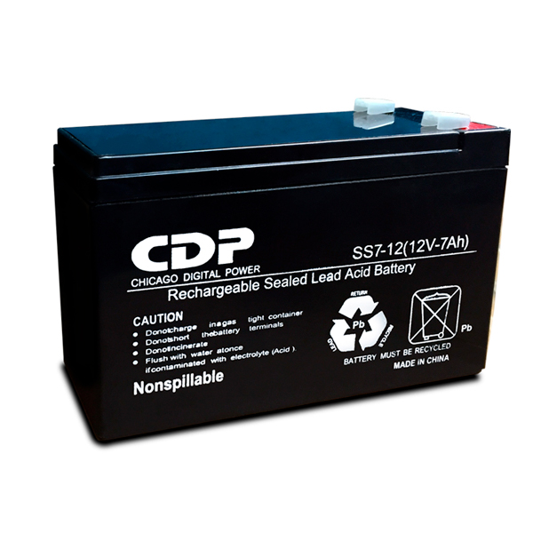 Batería CDP B-12/7.2 sellada de repuesto para No Break LSB 12V/7AH medidas 151x65x100mm UPC 879071001168 - B-12/7.2