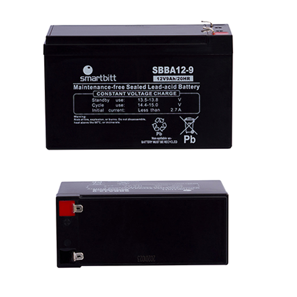 Batería Smarbitt SBBA12-9 sellada de repuesto para UPS 12V/9AH tecnología VRLA medidas 151x65x100mm  SBBA12-9 - SMARTBITT