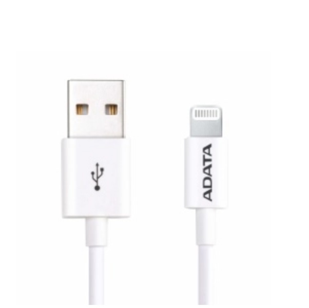 Cable Adata Apple Lighting Usb20 A 100Cm Color Blanco Amfipl 1M Cwh - ADATA