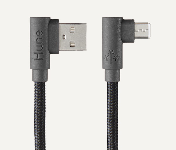 CABLE HUNE HIEDRA ROCA (GRIS) USB A MICRO USB 1.2M UPC 7502236154777 - ATACCCA316ROC