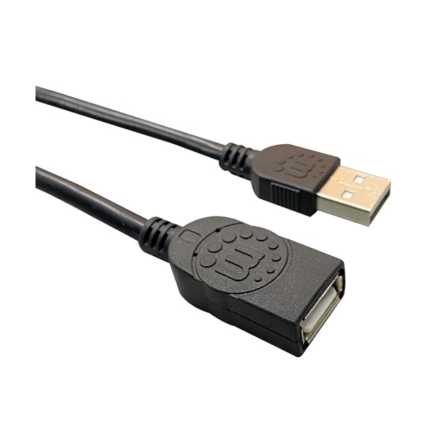 CABLE MANHATTAN USB EXTENSION 3M NEGRO V2.0 UPC  - 364898