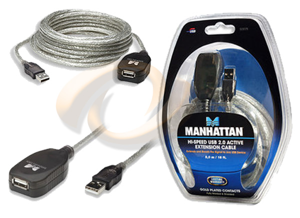 Cable UsbManhattan519779 V20 Ext Activa 49M 519779 - 519779