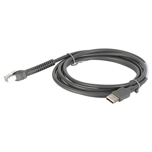 Cable Zebra USB Blindado conector de la serie A 2 1 m 7 pies  CBA-U21-S07ZBR - ZEBRA