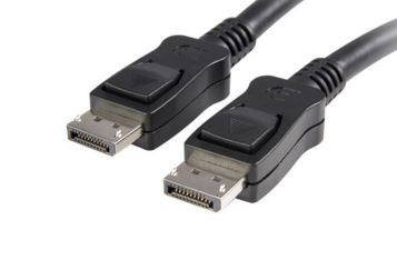 CABLE STARTECH DE 3M CERTIFICADO DISPLAYPORT 12 4k CON CIERRE DE SEGURIDAD - 2x MACHO DP  DISPLPORT10L - DISPLPORT10L