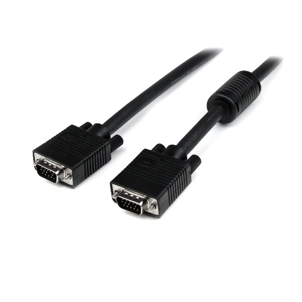 MXT101MMHQ10 StarTech.com 10 ft. (3 m) VGA to VGA Cable - HD15 Male to HD15 Male - Coaxial High Resolution - High Quality - VGA Monitor Cable (MXT101MMHQ10) - Cable VGA - HD-15 (VGA) (M) a HD-15 (VGA) (M) - 3 m - moldeado - negro - para P/N: CDP2DPVGA, CDP2HVGUASPD, DKT30CHVPD2, KITBXAVHDPEU, KITBXAVHDPNA, KITBXAVHDPUK