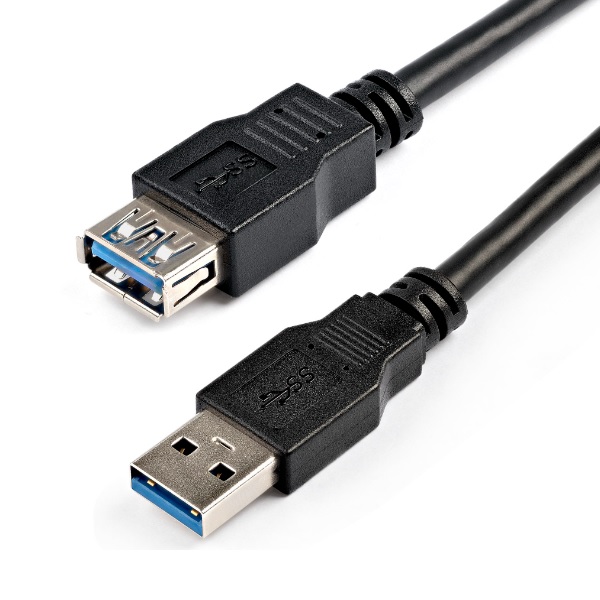 USB3SEXT2MBK Cable StarTech USB 30 de 2M Negro Extensor Alargador USB-A Macho a Hembra  USB3SEXT2MBK