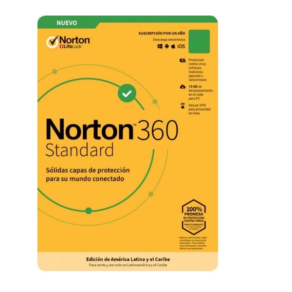 ESD Norton 360 Standard 1 Dispositivo 1 Año UPC  - NORTON