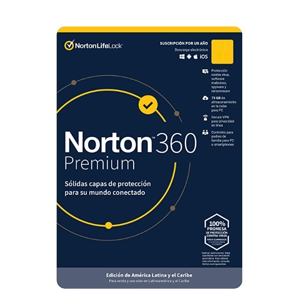 ESD Norton 360 Premium / Total Security 10 Dispositivos 2 Años UPC  - NORTON