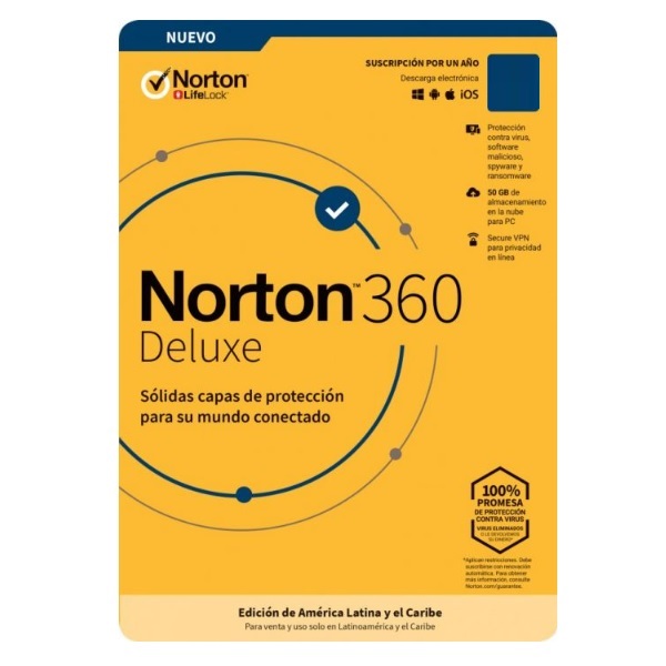 ESD Norton 360 Deluxe / Total Security  5 Dispositivos 2 Años UPC  - 21416084
