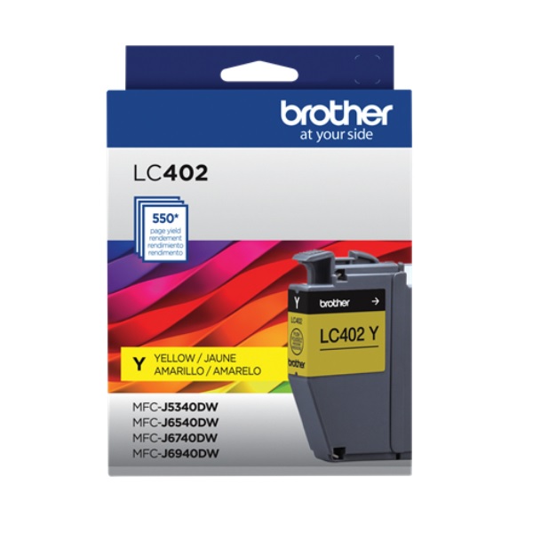 LC402Y TINTA BROTHER LC402Y AMARILLO MFC-J5340DW / MFC-J6540DW / MFC-J6940DW 550 PAG  LC402Y