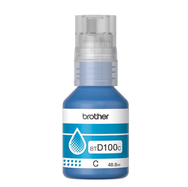 BOTELLA DE TINTA BROTHER BTD100C DE L ERIE INKBENEFIT TANK COLOR CIAN BTD100C