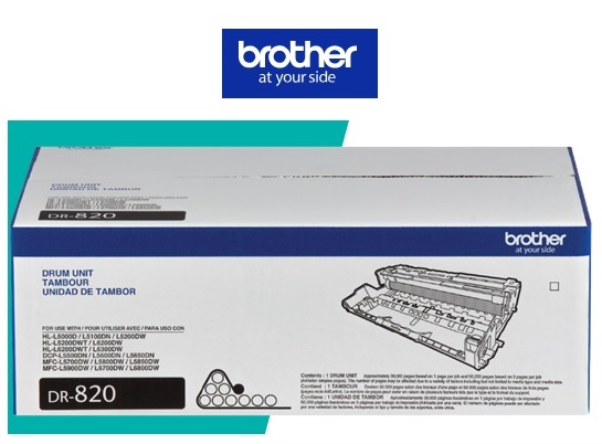 TAMBOR BROTHER DR820 NEGRO PARA HL-L5100DN / DCP-L5650DN 30 000 PAG  DR820 - DR820