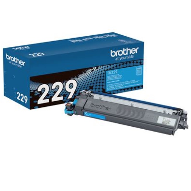 Tóner Brother TN229C Cian Genuine Rendimiento Estándar MFCL3780CDW / DCPL3560CDW 1 500 páginas  TN229C - TN229C