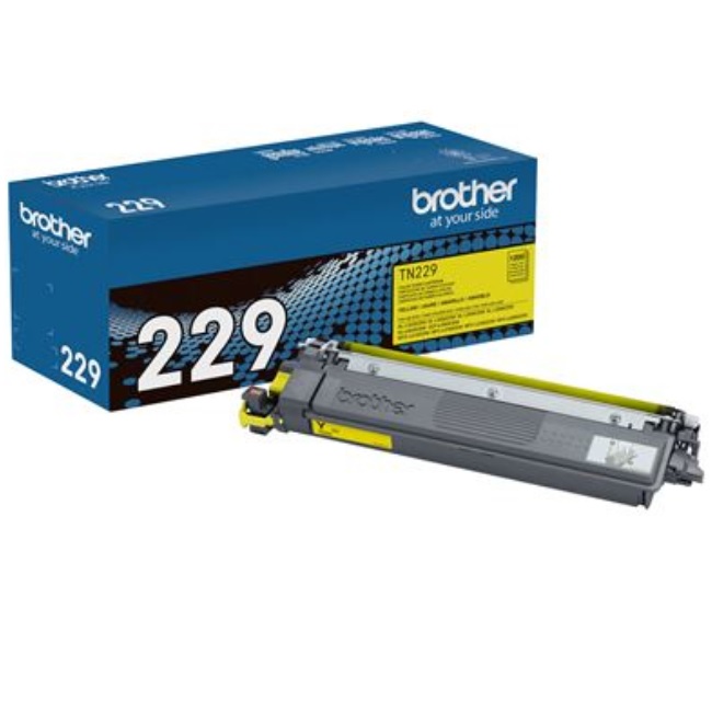 Tóner Brother TN229Y Amarillo Genuine Rendimiento Estándar MFCL3780CDW / DCPL3560CDW 1 500 páginas  TN229Y - BROTHER