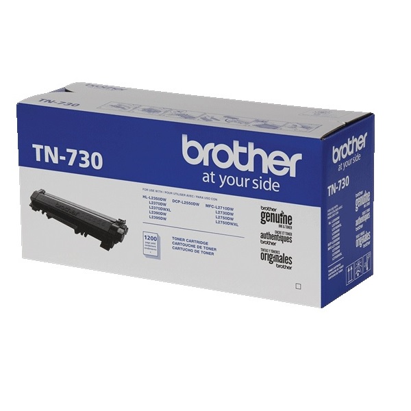 Tóner Brother TN730 Rendimiento Estándar 1200 Páginas Color Negro TN730 - BROTHER