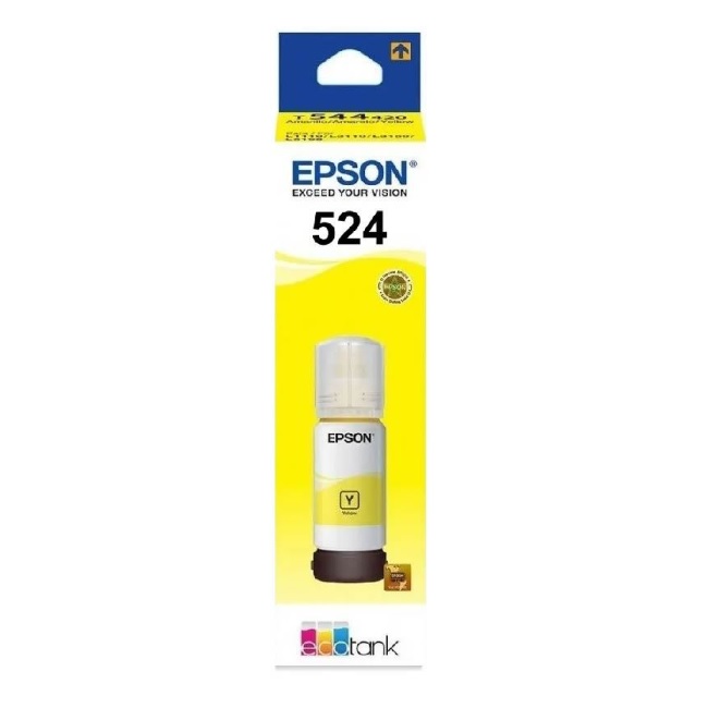 Tinta Epson T524 T524420-AL Amarillo Eco Tank L15160/L6490/L15150 6 000 Paginas  T524420-AL - T524420-AL