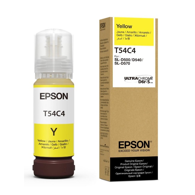 Botella de Tinta Epson T54C420 amarilla para SureLab D570 70 ML  T54C420 - T54C420