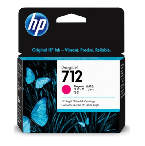 3ED68A Tinta HP LF DesignJet 712 29ml Color Magenta 3ED68A