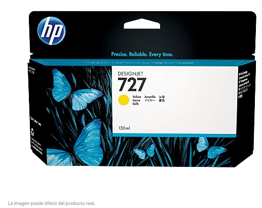 B3P21A CARTUCHO TINTA ORIGINAL HP 727 AMARILLO B3P21A