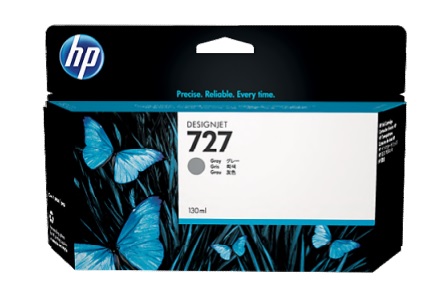 TINTA HP LF 727 B3P24 GRIS DesignJet T1500 /T2500/T920 130ML  B3P24A - B3P24A