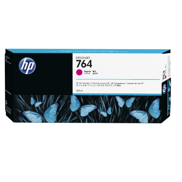 C1Q14A TINTA HP LF 764 DESIGNJET MAGENTA 300ML  C1Q14A