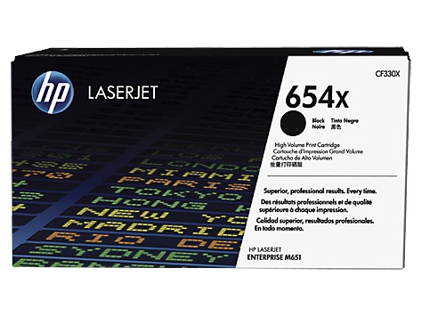 TONER HP 654X CF330X NEGRO LASERJET M651dn ALTO RENDIMIENTO 20 500 PAG  CF330X - CF330X