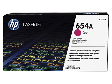 TONER HP 654A CF333A MAGENTA LASERJET M651dn 15 000 PAG  CF333A - CF333A