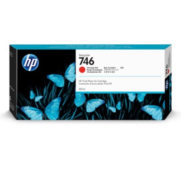 HP Cartucho De Tinta DesignJet 746 De 300 Ml Rojo Cromático P2V81A - Hp