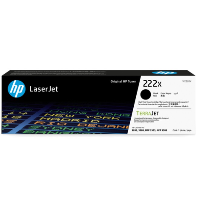 W2220X Toner HP LaserJet 222X Negro W2220X