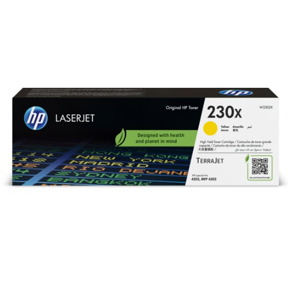 W2302X HP 230X Yellow Original LaserJet Toner 5500pags W2302X