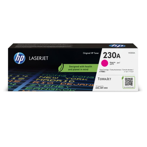 TONER HP 230A W2303A MAGENTA LASERJET PRO 4203 / MFP 4303 1 800 Paginas  W2303A - W2303A