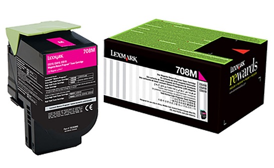 70C80M0 TONER LEXMARK 708M 70C80M0 MAGENTA CS410dn/310dn/310n/410n/410dtn/510dte 1 000 PAG  70C80M0