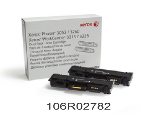 106R02782 PAQUETE DUAL TONER P/PHASER  3052/3060/WC 3215/3225 3000 IMPS