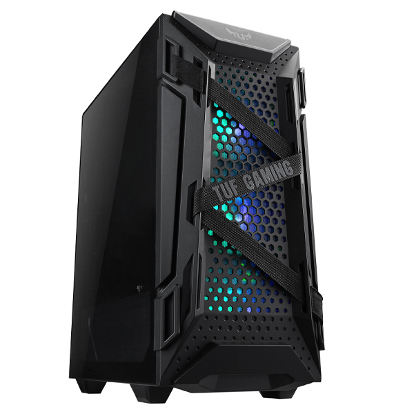 Gabinete ASUS TUF Gaming GT301 RGB Negro 120mm 3Fan 120mm GT301/BLK/ARGB Fan  GT301/BLK/ARGB FAN - GT301/BLK/ARGB FAN